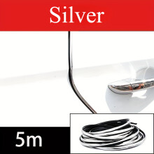 (Silver) Türkantenschutzleisten, Schalldämmung, Türschutz, Geräuschisolierung, Chrom-Dichtungsleisten, PVC-Dichtungsstreifen