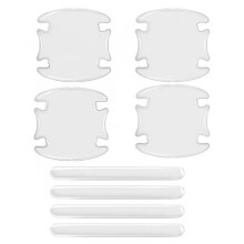 (Strip and plate) Adesivos protetores universais invisíveis para maçanetas de portas de carros, contra arranhões. Faixa
