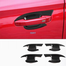 (Black) Adesivo decorativo para proteção e estilo de carro, para maçanetas de portas, molduras e tampas de proteção,