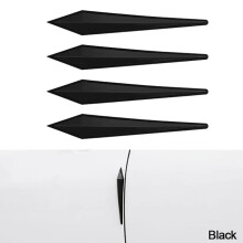 (Black) Adesivo protetor antirriscos para carro, para-choque, proteção contra colisões, proteção de borda do