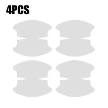 (4Pcs Door Wrist) Adesivos universais de proteção antirriscos para maçanetas de portas de carros, película protetora transparente