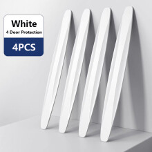 (4PCS white) Conjunto de 4 protetores de borda para maçaneta de porta de carro, adesivos de proteção contra arranhões
