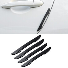 (4PCS black) Novo protetor de borda de porta lateral de carro, faixa protetora contra arranhões, protetores de para-choque,