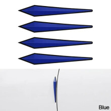 (Blue) Adesivo protetor antirriscos para carro, para-choque, proteção contra colisões, proteção de borda do