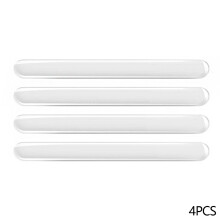 (Transparent) Conjunto de 4 peças de protetores universais de cantos para para-choques dianteiro e traseiro, proteção