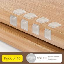 (40pcs-12.7X12.7X4MM) Adesivo de silicone anticolisão para maçaneta de porta, batente de porta de geladeira, adesivo de parede,