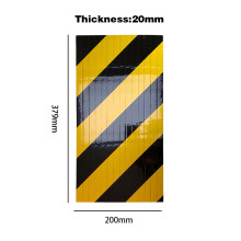 (Yellow Black 1pcs) Adesivo de espuma para proteção de cantos e bordas de carros, incluindo para-choques, cilindros e paredes