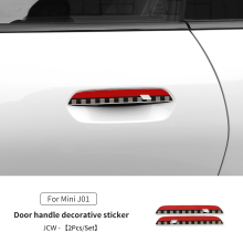 (J01 For JCW) Türgriffaufkleber kompatibel mit MINI Countryman U25 Cooper J01 J05, Kratzschutz-Dekoraufkleber, Außenverkleidungszubehör