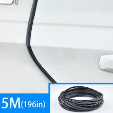 (black 5m) Faixa protetora anticolisão para superfície brilhante de carro, faixa de proteção anticolisão oculta