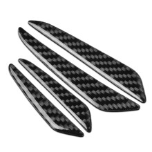 (U0166-black) runmade Conjunto de 4 peças de protetores laterais de porta de carro, adesivos de proteção compatíveis