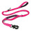 (Pink) Guia reforçada para cães com alça de sinalização e alças acolchoadas rebatíveis compatíveis. Guia refletora 1