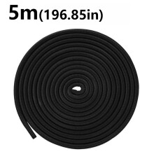 (Black 5m) Protetor de Borda de Vedação de Porta de Carro, Tiras de Proteção, Faixa de Vedação Universal para Portas