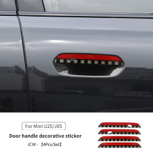 (U25 For JCW) Adesivo para maçaneta de porta de carro compatível com MINI Countryman U25 Cooper J01 J05, adesivo decorativo