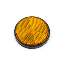 (Round-Yellow) 1 Stück Sicherheitsmarkierungs-Signalstreifen, selbstklebender Reflektor, rechteckig, für die hintere
