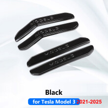(All M3 Black) Compatível com Tesla Model Y Juniper 2025 Faixa Protetora de Porta Anticolisão para Model 3 Adesivo