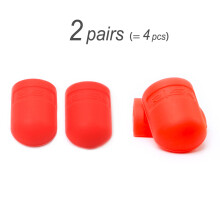 (Red 2pairs) Capa protetora de silicone para alavanca de câmbio de bicicleta RISK, compatível com Shimano, para bicicletas