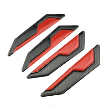 (Red) Faixa de proteção refletiva anticolisão para borda de porta de carro, protetor de borda, faixa de proteção