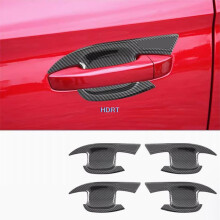 (Carbon Fibre) Adesivo decorativo para proteção e estilo de carro, para maçanetas de portas, molduras e tampas de proteção,