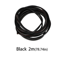 (black 2m) Friso de vedação de borracha tipo U para proteção de portas de carro, protetor de borda anticolisão,