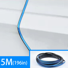 (blue 5m) Faixa protetora anticolisão para superfície brilhante de carro, faixa de proteção anticolisão oculta