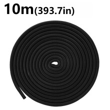 (Black 10m) Protetor de Borda de Vedação de Porta de Carro, Tiras de Proteção, Faixa de Vedação Universal para Portas