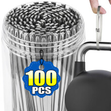 (150mm, 60pcs) Metall-Kabelbinder, Edelstahl, Hochleistungs-Mehrzweck-Kabelbinder, selbstsichernde Kabelbinder, Befestigungsringe