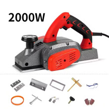 Sähköhöylä 2000 W, 220 V, 2 mm höyläyssyvyys, alumiininen pohjalevy, puuntyöstöön
