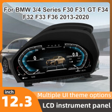 Panel de instrumentos digital para BMW Serie 3 y 4 F30 F31 F34 F32 F33 F36, velocímetro LCD 12,3 pulgadas HD 1920x720