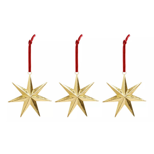 Home Brass Star Hanging Christmas Ornament 1