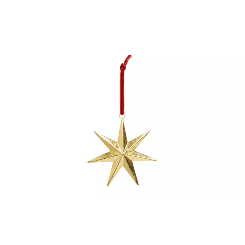 Home Brass Star Hanging Christmas Ornament 2