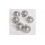 Pack of 6 Black Leopard Print Christmas Baubles 5