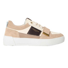 (9 UK, Off White/Taupe) Android Homme Mens Point Dume Leather Trainers