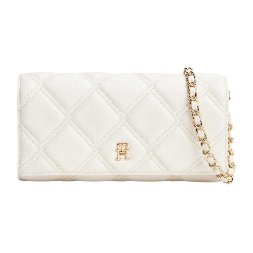 Tommy Hilfiger Tommy Hilfiger Womens Quilted Monogram Wallet On Chain