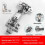 (Style W) Adjustable Fixed Buffer Hinge For Wooden Doors With Cold Steel Rolled Construction 1