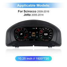 Junsun Digitales Cockpit-Dashboard für VW Passat B8 B6 Golf 7 Scirocco Golf 6 Tiguan Golf 5 T6 LCD-Autoinstrument