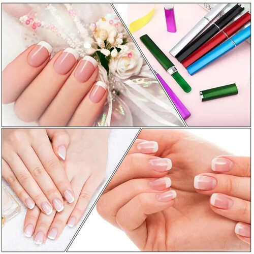 (1pcs) Professional Glass Nail File Double Sided Crystal Nail Filing Manicure Tool Gradient 2