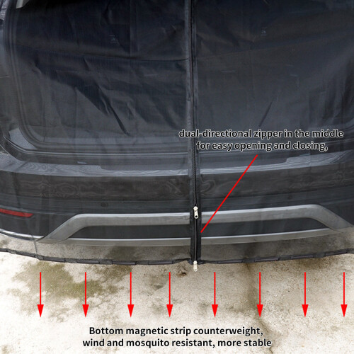 Auto Heckklappennetz S Mückenschutz 2