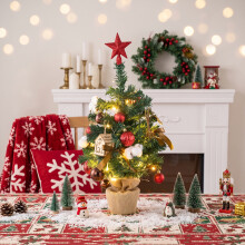 60cm Mini LED Lighted Artificial Christmas Tree
