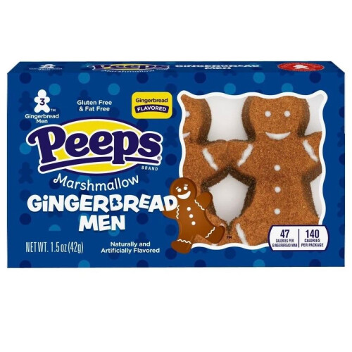 Peeps Marshmallow Gingerbread Men 3 Pack (42g)