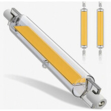 20-W-R7S-LED-Lampen, 118 mm, dimmbar, warmweiß (3000 K), doppelseitig, 2000 lm, 360-Abstrahlwinkel, 220–240 V Wechselstrom,
