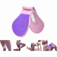 Übungsgerät zur Blasenkontrolle, Beckenbodentrainer, Oberschenkelmuskeltrainer, Übung zur Gesäßmuskelkorrektur, pink-purple_CP