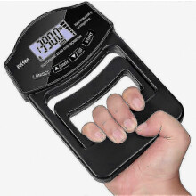 Griffkraftmessgerät, 180 kg (396 lbs) digitales Handdynamometer mit USB-Anschluss und LCD-Bildschirm