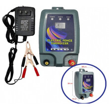 Kit de cerca eléctrica para ganado, fuente de alimentación dual, electrificador de cercas para granjas avícolas, alta potencia y protección