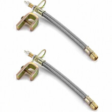 Extensor de válvula de neumático de 18 cm, extensor de válvula de neumático para ruedas de camión, autobús y remolque, paquete de 2