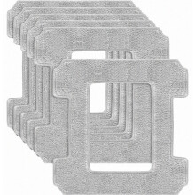 Paquete de 6 almohadillas de microfibra lavables para robots limpiacristales, paños de repuesto reutilizables.
