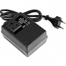 Convertidor de voltaje de 220 V a 110 V, 200 W, adaptador de corriente con enchufe europeo, salida de CA de 110 V para dispositivos europeos