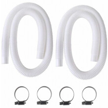 mangueras de repuesto para piscina de 32 mm y 150 cm/59 pulgadas, compatibles con bombas de filtro de 330/530/1000 GPH para piscinas elevada