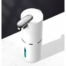 Dispensador automático de jabón líquido, dispensador de jabón de pared sin contacto de 380 ml con 4 niveles de volumen ajustables, eléctrico