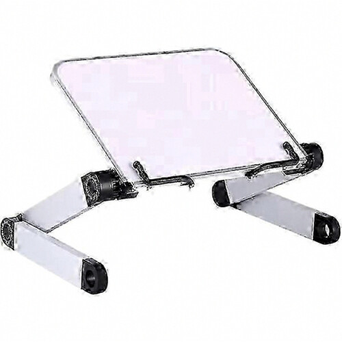 Height and Angle Adjustable Large Book Holder, Reading Support with Aluminum Arm and Binding Clips