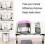 Height and Angle Adjustable Large Book Holder, Reading Support with Aluminum Arm and Binding Clips 2